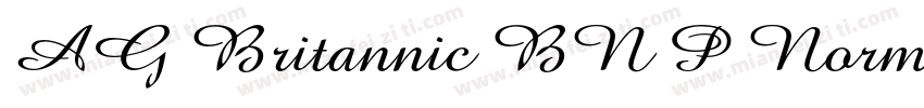 AG Britannic BN P Normal字体转换